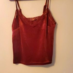 Ladies velour cami